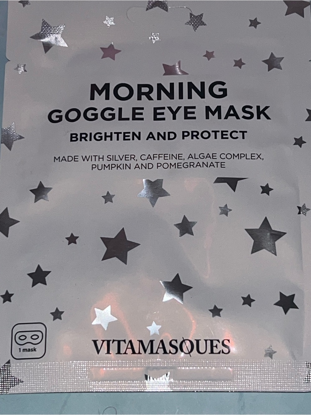 Vitamasques Morning Goggle Eye Mask — Brighten & Protect (Silver)